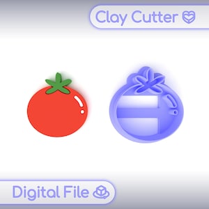 Polymer Clay Ausstecher ""Tomate"" | Digitale STL-Datei | Ausstecher | 5 Größen