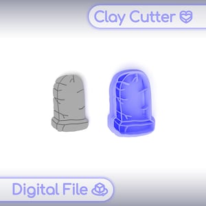 Polymer Clay Cutter &quot;Tombstone&quot; | Digital STL File | Earring Cutter | 5 Sizes