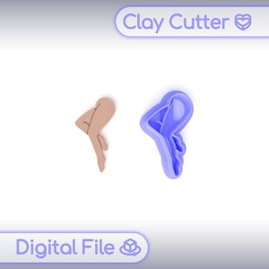Polymer Clay Cutter &quot;Legs&quot; | Digital STL File | Earring Cutter | 5 Sizes