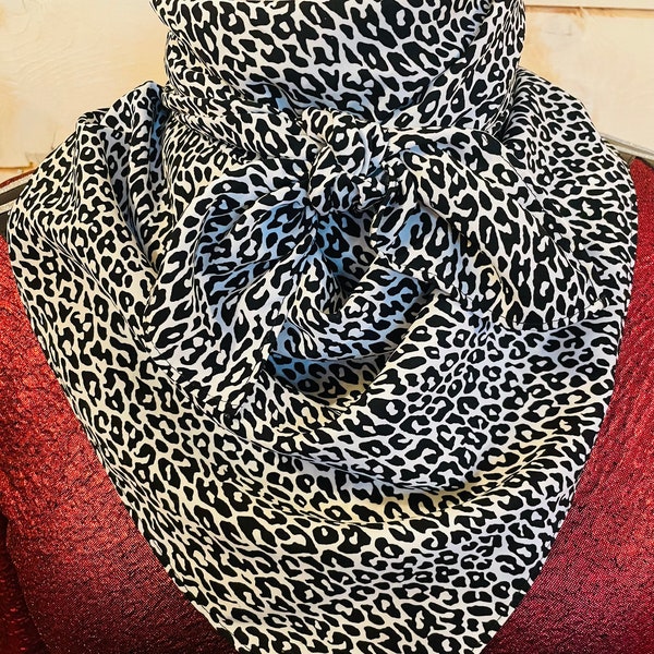 Cowgirl Rag "Black and white leopard"