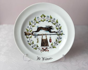 Rare Dinner Plate, Chambord by Porcelain D’Auteuil, France