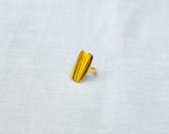 Unisex Handmade Ring 100% Brass Statement Ring Handcrafted Recycled Material Gold Allure Lupita Ring Ladies Mens