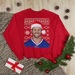 Josh Allen Weihnachtspullover | Unisex Heavy Blend Rundhals-Sweatshirt