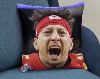 Patrick Mahomes Pillow: Kansas City Football Home Decor