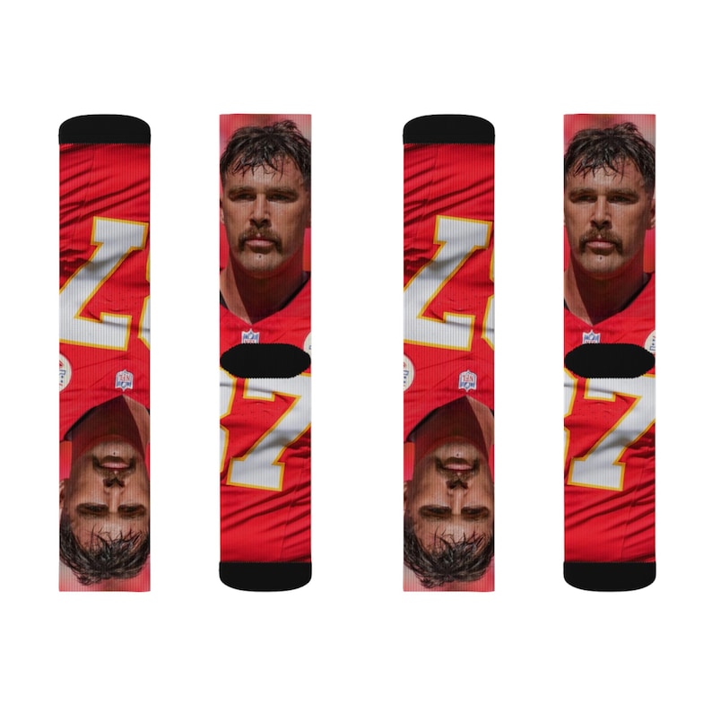 Travis Kelce-sokken: voetbalkleding Kansas City afbeelding 3