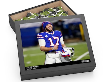 Josh Allen Jigsaw Puzzle: Buffalo Football Game