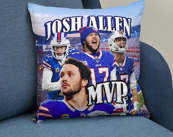 Josh Allen MVP Throw Pillow - Buffalo Football Home Decor