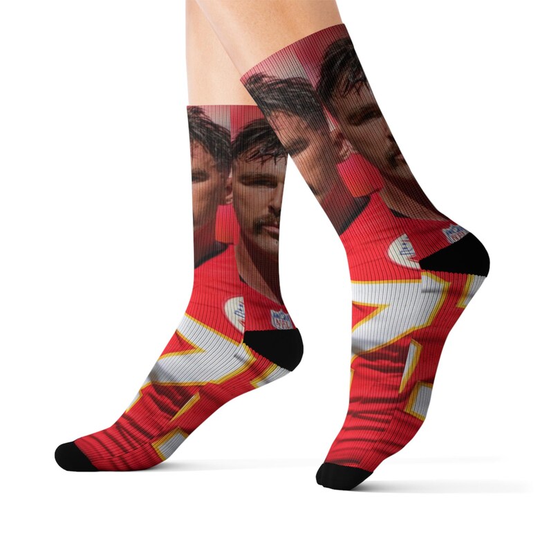 Travis Kelce-sokken: voetbalkleding Kansas City afbeelding 2