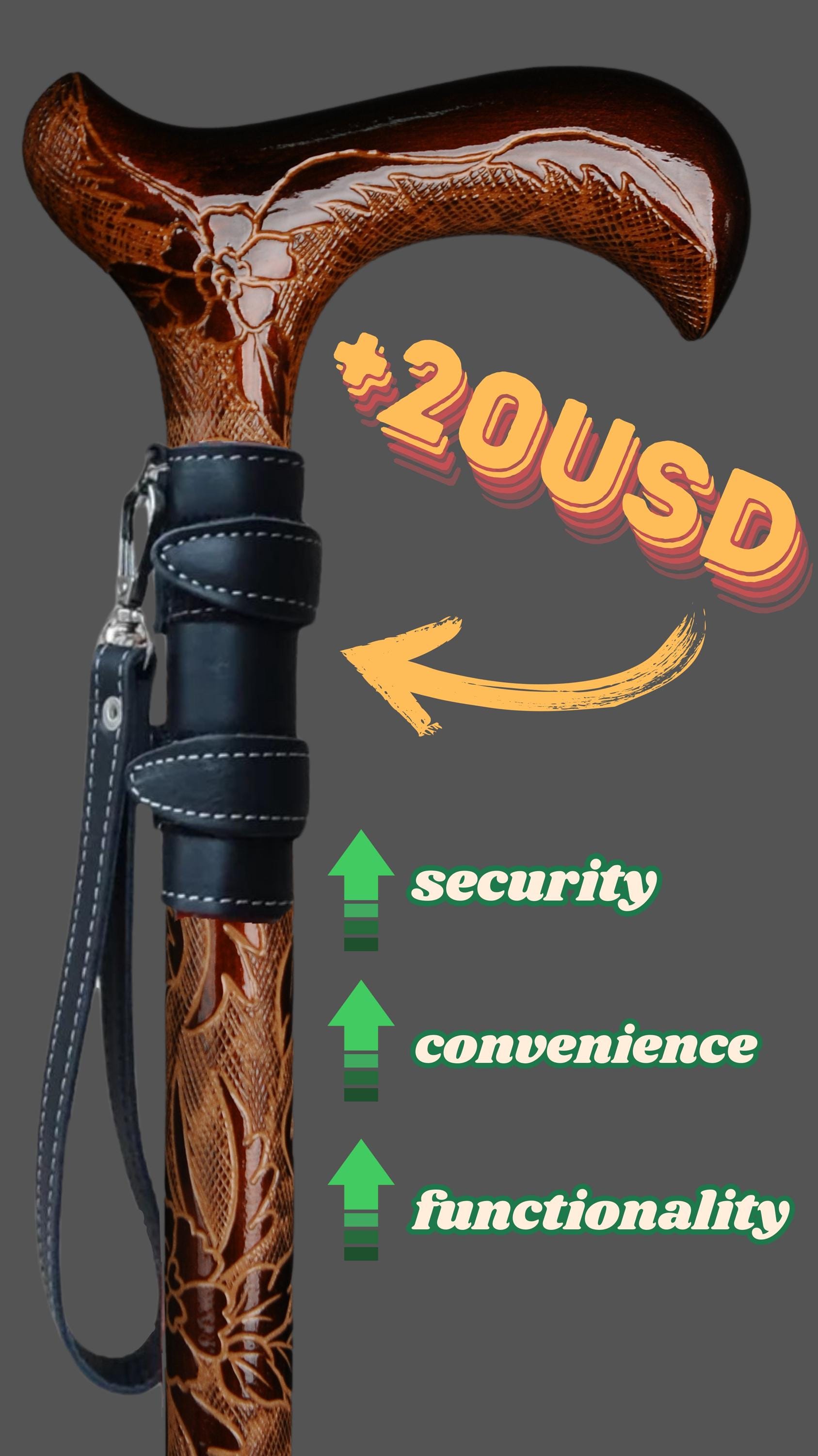 Multicolor Hand-carved Walking Cane – Stunning Wooden Craftsmanship ...