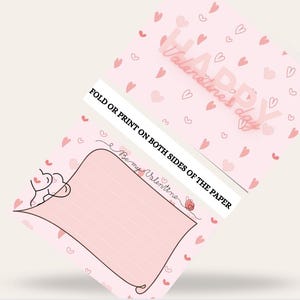 Valentinstag Klappkarte, süss.