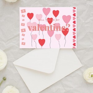 Valentine&#39;s Day card, hearts, love.