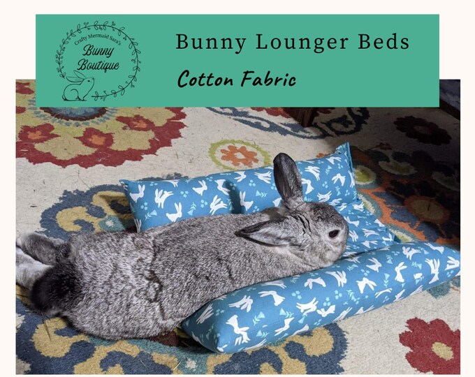 Bunny Lounger Pillow Small Pet Bed Rabbit Pet Pillow Bunny Etsy