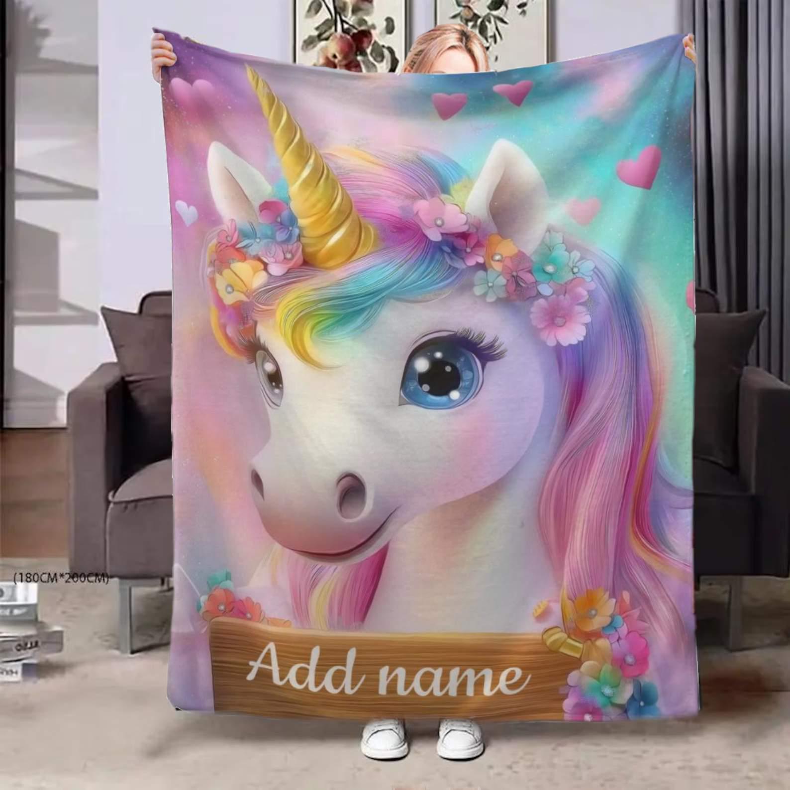 Pink Unicorn Blanket UK