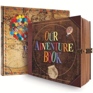 Album fotografico fai da te - Il nostro libro di avventure 146 pagine - Libro dei ricordi in carta kraft vintage - Regalo speciale per viaggi, anniversari, matrimoni