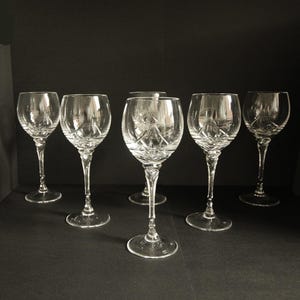 Set of 10 Crystal Wine Glasses Nachtmann Marc Aurel Gina | Luxury German Stemware
