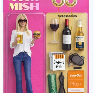 Individuell angefertigtes Action Figure Portrait: Personalisierte Digitale Puppen Karte - PDF | KARTE | GERAHMT