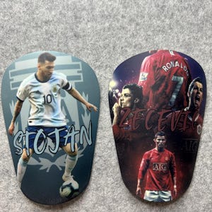 Custom shin guards, Personalized shin pads, soccer gift, kids soccer, customized shin pads for Adults and  Children, Messi, Ronaldo