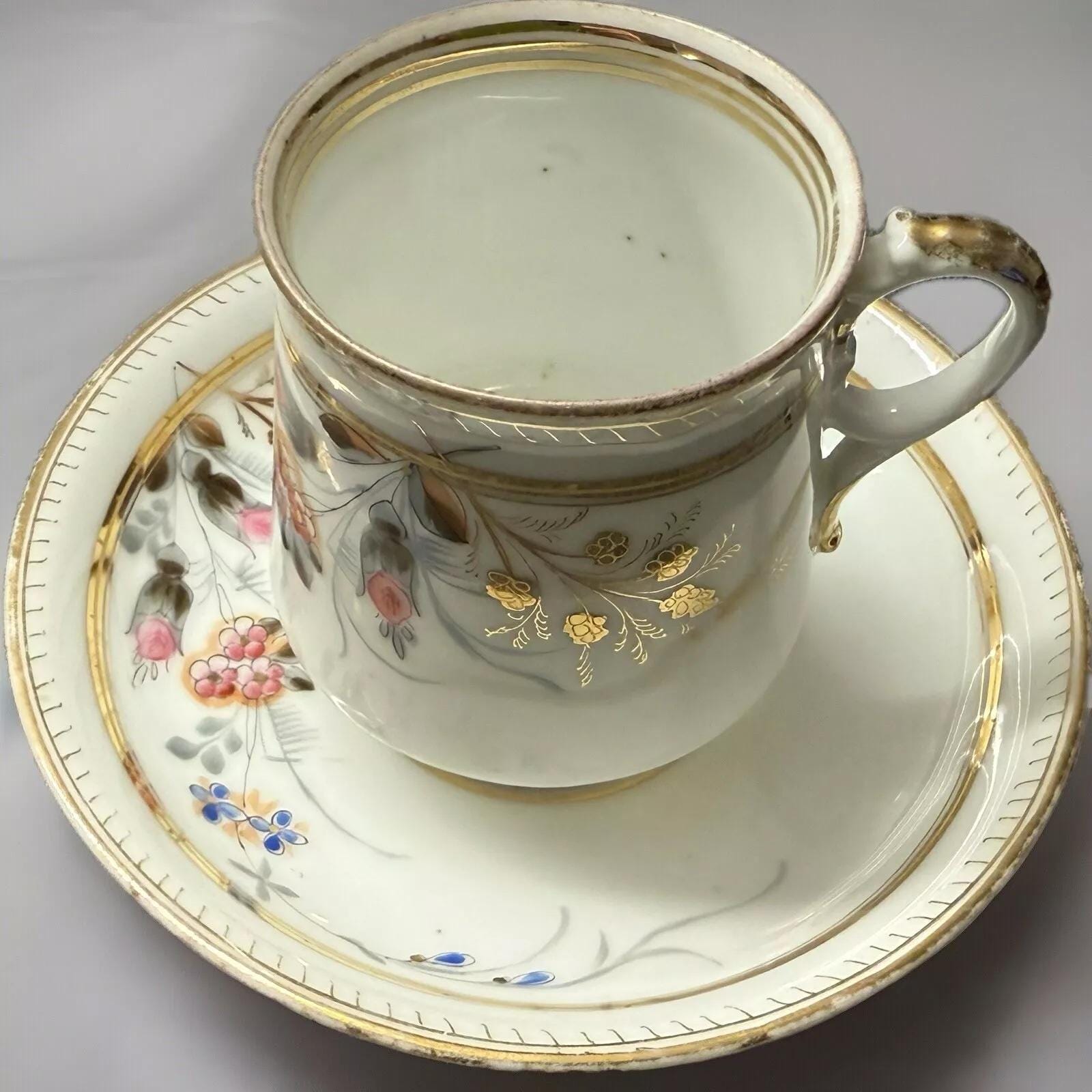 Tasse à Thé Ancienne Russe Avec Couvercle - KUZNETSOV - Rare