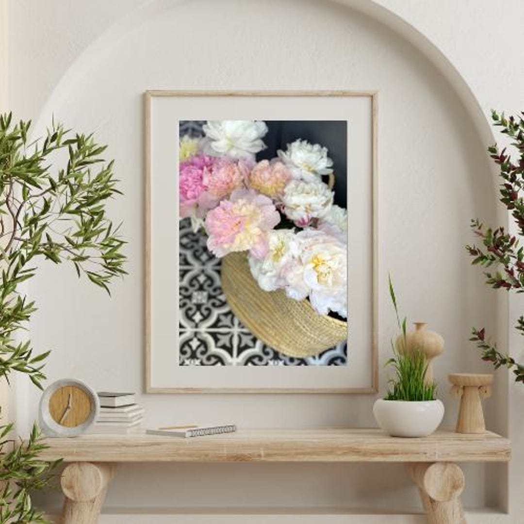 Pink Peonies Photo Print: Spring Floral Wall Art (digital Download ...
