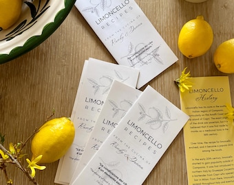 DESCARGA DIGITAL Guía de recetas de Limoncello Inserto de regalo: ¡Mejora tus regalos!