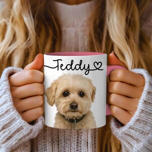 Personalisierte Haustiertasse von Haustierfoto Individuelle Hundetasse Hundekaffeetasse Personalisierte Haustiertassen Hundemutter-Tasse Personalisierte Katzenpapa-Tasse Neue Hundetasse