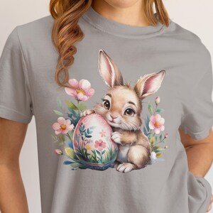 Easter Bunny T-Shirt, Happy Easter Shirt, Cute Spring Tee, Easter Shirt, Comfort Colors Tee, Spring Celebration Top, Gift for Her