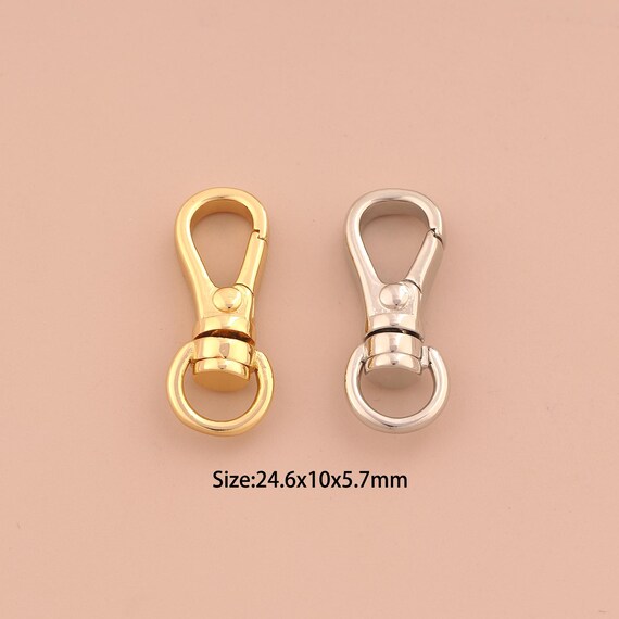 18K Gold Push Door Clasp,Spring Clasp,Snap Clasp for DIY Jewelry Making Supply