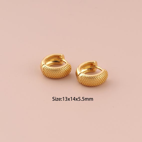 18K Gold Hoop Earrings,Hugging Hoop Earrings,Hoop Earrings,Hypoallergenic Hoop Earrings,Gift for Her