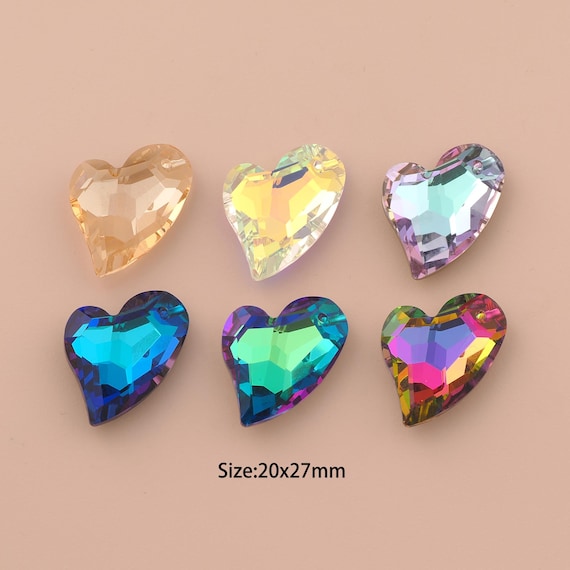 Heart Crystal Pendant,Austrian Crystal,Made in Austria for DIY Jewelry Making Supply