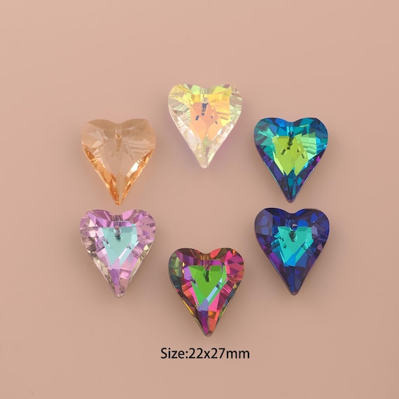 Heart Crystal Pendant,Austrian Crystal,Made in Austria for DIY Jewelry Making Supply
