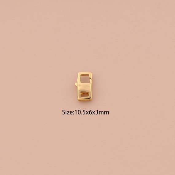 18K Gold Snap Clasp,Lock Clasp,Snap Clasp for DIY Jewelry Making Supply