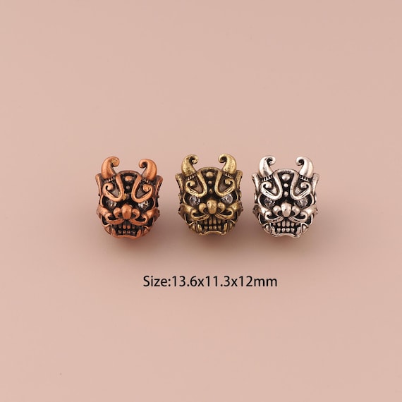 18K Gold Mythical Animal Spacer Bead,Minimalist Bead,Mythical Animal Bead for DIY Jewelry Making Supply