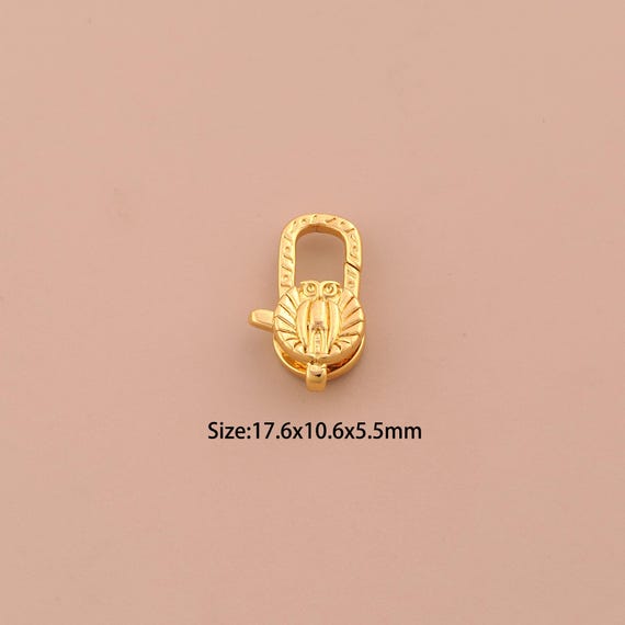 18K Gold Lobster Clasp,Spring Clasp,Owl Clasp for DIY Jewelry Making Supply