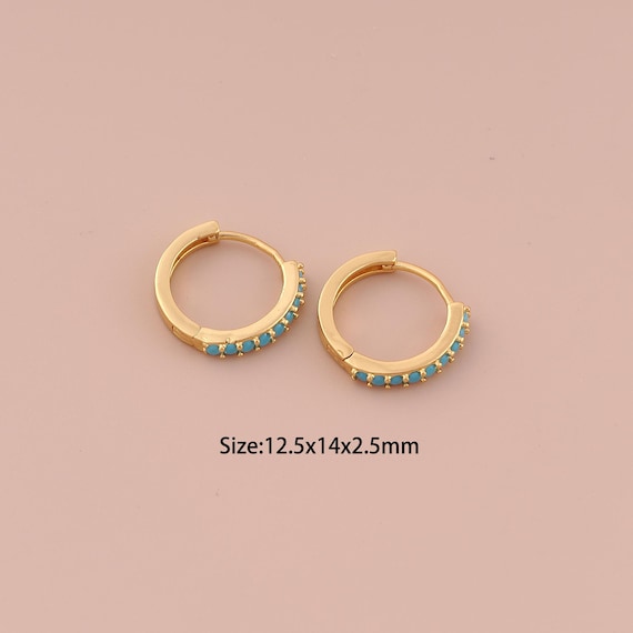 18K Gold Hoop Earrings,Hugging Hoop Earrings,Hoop Earrings,Hypoallergenic Hoop Earrings,Gift for Her