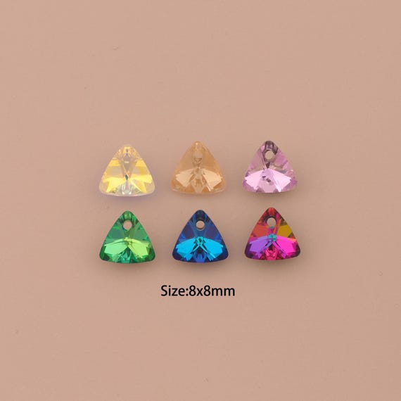 Triangle Crystal Pendant,Austrian Crystal,Made in Austria for DIY Jewelry Making Supply