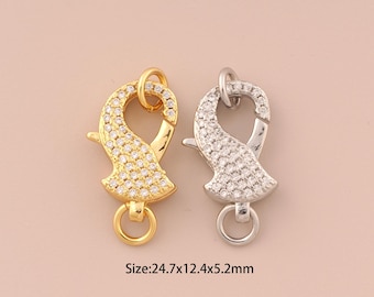 18K ゴールドフィルド ロブスタークラスプ、ゴールド ロブスター