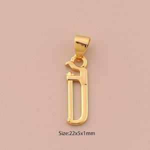 18K Gold Saw Charms,Saw Charms Pendants,Saw Charm for DIY Jewelry Making Supply