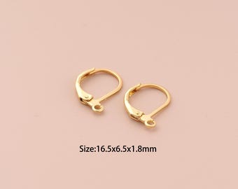 2 Paia Di Orecchini A Clip Non Piercing, Ear Cuff Ipoallergenici In Oro E Argento - Gioielli Regalo Per Ragazze E Donne - 2