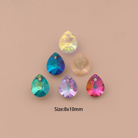 Pear Crystal Pendant,Austrian Crystal,Made in Austria for DIY Jewelry Making Supply