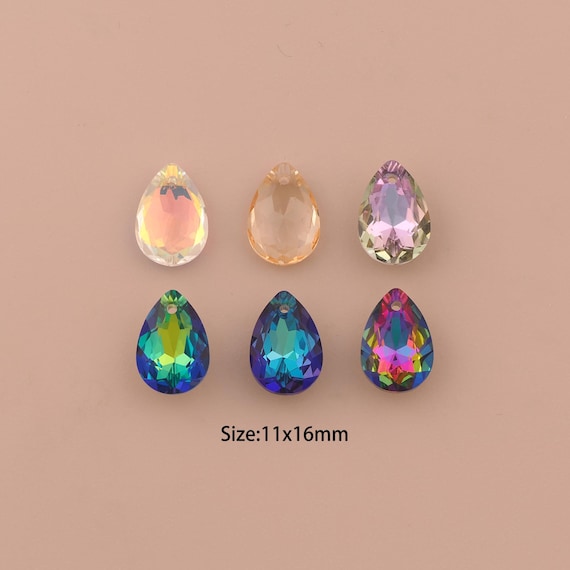 Pear Crystal Pendant,Austrian Crystal,Made in Austria for DIY Jewelry Making Supply