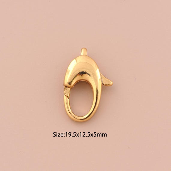 18K Gold Lobster Clasp,Lobster Clasp,Lobster Clasp for DIY Jewelry Making Supply