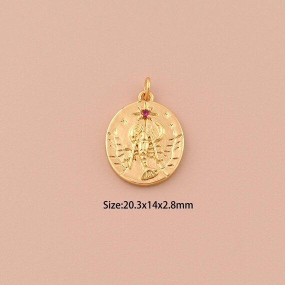 18K Gold Lobster Charms,Star charms Pendants,Star Charm for DIY Jewelry Making Supply