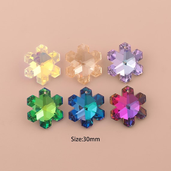 Snowflake Crystal Pendant,Austrian Crystal,Made in Austria for DIY Jewelry Making Supply