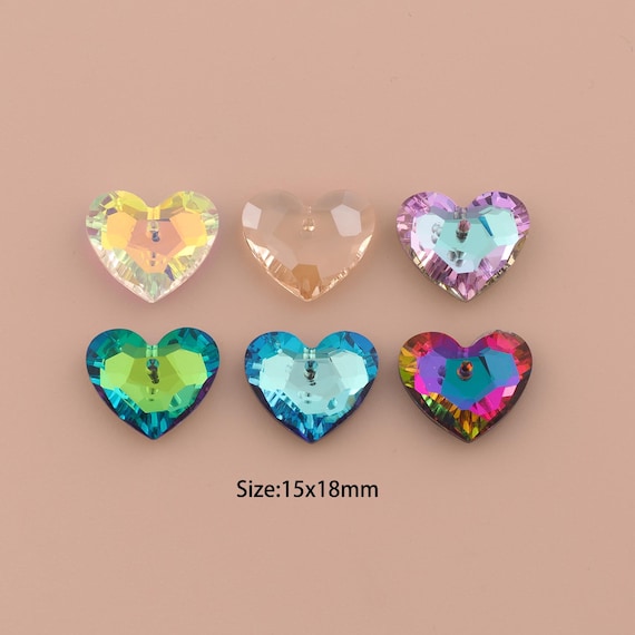 Heart Crystal Pendant,Austrian Crystal,Made in Austria for DIY Jewelry Making Supply