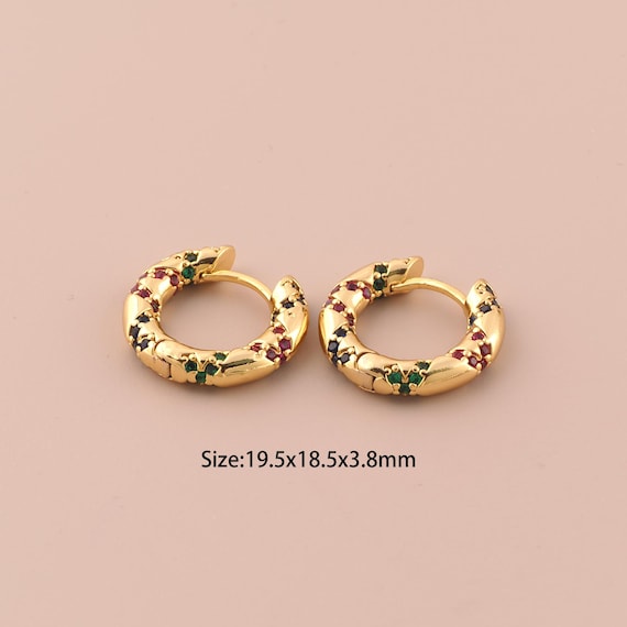 18K Gold Hoop Earrings,Hugging Hoop Earrings,Hoop Earrings,Hypoallergenic Hoop Earrings,Gift for Her