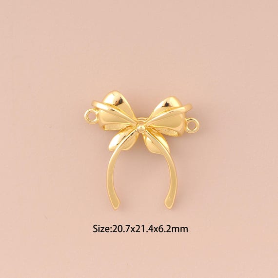 18K Gold Headband Connector,Headband Connector Charms,Headband Connector for DIY Jewelry Making Supply