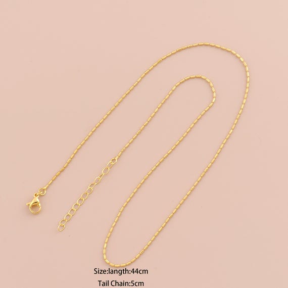 18K Gold Round Necklace,Chain Necklace,Fashion Necklace,Gift for Her