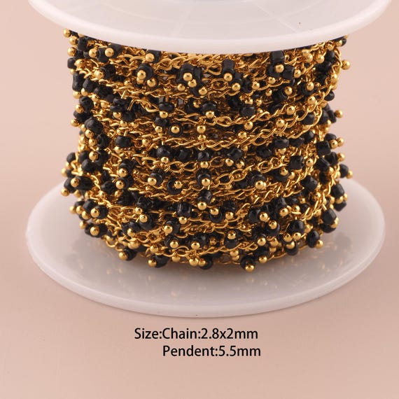 3.28 Feet 18K Gold Cable Chain,Special Chain,Semi-Finished Chain for DIY Jewelry Making Supply