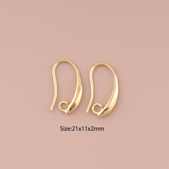 5 pair 18K Gold Earhook Accessories,Minimalist Earhook,Ear Hook for DIY Jewelry Making Supply