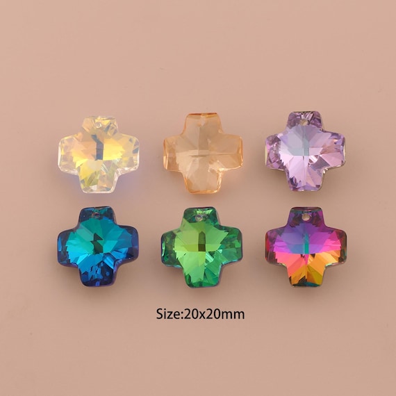 Cross Crystal Pendant,Austrian Crystal,Made in Austria for DIY Jewelry Making Supply